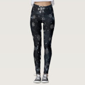 Snowflakes Snow Leggings (Voorkant)