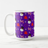 Snowflakes Snowman Candy Canes Naam toevoegen met  Koffiemok (Links)