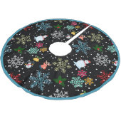 Snowflakes Snowman Kerstmis Mistletoe Reindester Kerstboom Rok (Gekanteld)