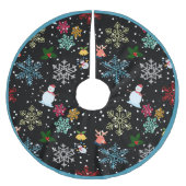 Snowflakes Snowman Kerstmis Mistletoe Reindester Kerstboom Rok (Voorkant)