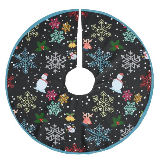 Snowflakes Snowman Kerstmis Mistletoe Reindester Kerstboom Rok (Voorkant)