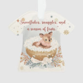 Snowflakes, Snuggles & A Season of Firsts Ornament (voorkant)