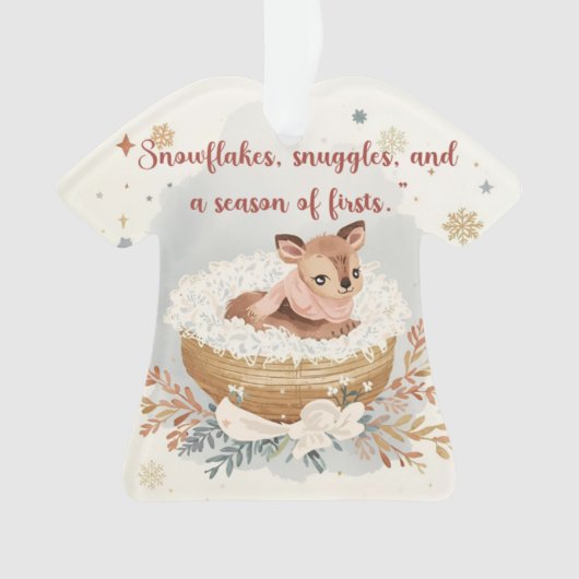 Snowflakes, Snuggles & A Season of Firsts Ornament (voorkant)