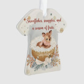 Snowflakes, Snuggles & A Season of Firsts Ornament (voorkant)