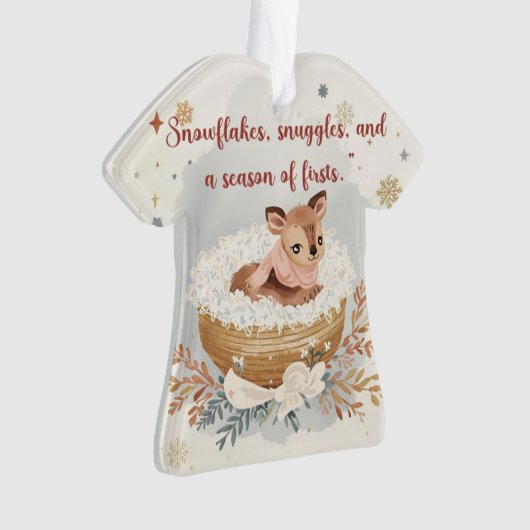 Snowflakes, Snuggles & A Season of Firsts Ornament (voorkant)
