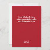 Snowflakes & Snuggles Christmas card Kaart (Achterkant)