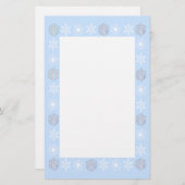 Snowflakes Stationery Briefpapier (Voorkant / Achterkant)