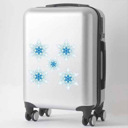 Snowflakes Sticker (Koffer)