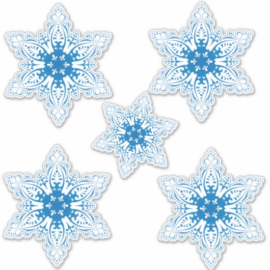Snowflakes Sticker (Voorkant)