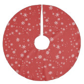 Snowflakes Stijlvolle moderne Rode Kerstfeestdag Kerstboom Rok (Voorkant)