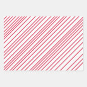 Snowflakes stripes voor kerstmis inpakpapier vel (Voorkant 3)