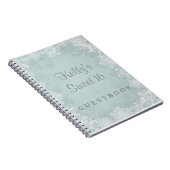Snowflakes Sweet 16 Wonderland Guest Book Notitieboek (Rechterzijde)