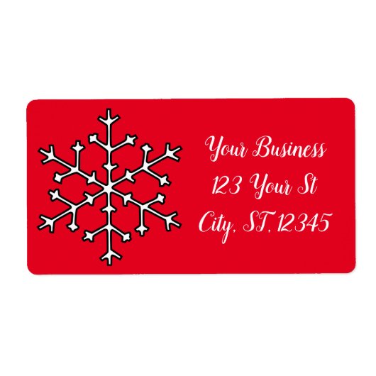 Snowflakes Thunder_Cove Etiket (Voorkant)