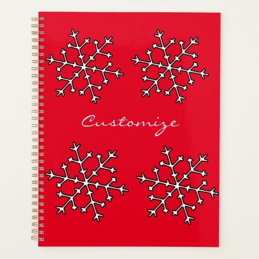 Snowflakes Thunder_Cove Planner (Voorkant)