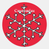 Snowflakes Thunder_Cove Ronde Sticker (Voorkant)