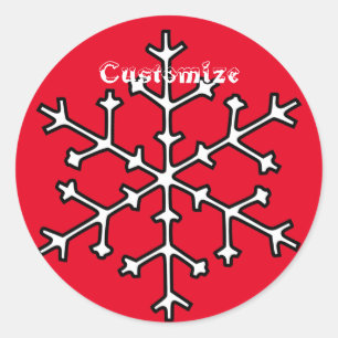 Snowflakes Thunder_Cove Ronde Sticker