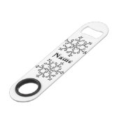 Snowflakes Thunder_Cove Speed Flessenopener (Achterkant Gekanteld)
