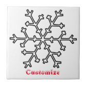 Snowflakes Thunder_Cove Tegeltje (Voorkant)