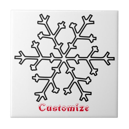 Snowflakes Thunder_Cove Tegeltje (Voorkant)