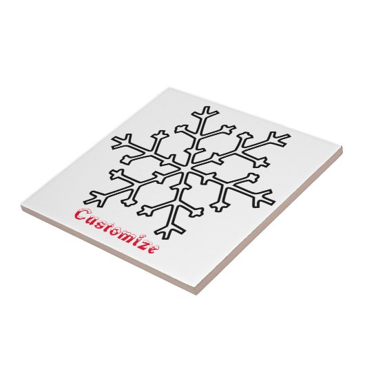 Snowflakes Thunder_Cove Tegeltje (Zijkant)