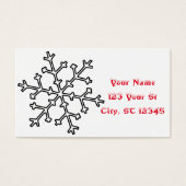 Snowflakes Thunder_Cove Visitekaartje (Voorkant)