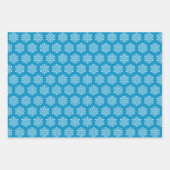Snowflakes Tiled Design Wrapping Paper Sheets (Voorkant 2)