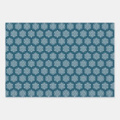 Snowflakes Tiled Design Wrapping Paper Sheets (Voorkant)
