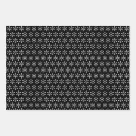 Snowflakes Tiled Design Wrapping Paper Sheets