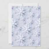 Snowflakes Tree CHRISTMAS HOLIDAY OPEN HOUSE Kaart (Achterkant)