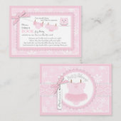 Snowflakes Tutu Diaper brengt een boekenkaart mee Informatiekaartje (Voorkant / Achterkant)