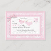 Snowflakes Tutu Diaper brengt een boekenkaart mee Informatiekaartje (Voorkant)