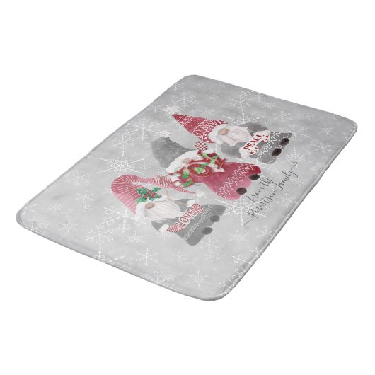 Snowflakes uit de kerstliefde voor de familie Gnom Badmat (Gekanteld)