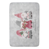 Snowflakes uit de kerstliefde voor de familie Gnom Badmat (Voorkant Verticaal)