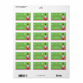 Snowflakes-vakantielabel Etiket (Full Sheet)