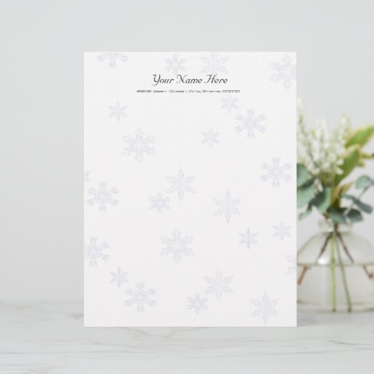 Snowflakes van briefpapier (Staand voorkant)