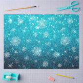 Snowflakes van de kerstwinter tissuepapier (Craft)