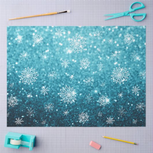 Snowflakes van de kerstwinter tissuepapier (Craft)