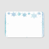 Snowflakes, van de winter naamplaatje (Voorkant)
