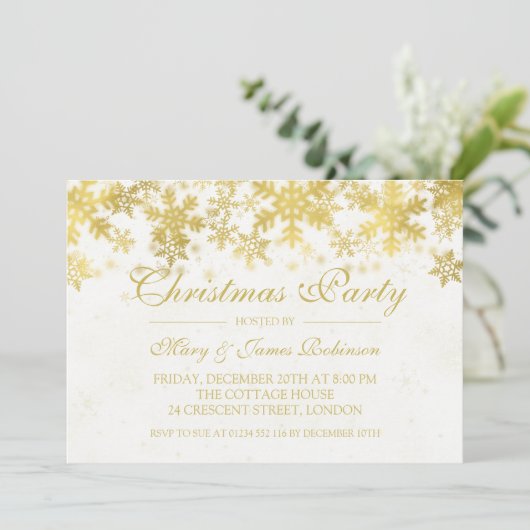 Snowflakes van feestdag/kerstfeestdag kaart (Staand voorkant)