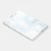 Snowflakes van feestdag post-it® notes (Schuin)