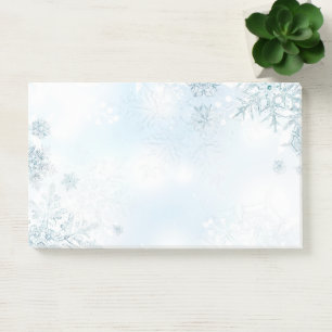 Snowflakes van feestdag post-it® notes