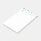 Snowflakes van feestdag post-it® notes (Schuin)