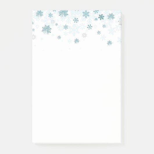 Snowflakes van feestdag post-it® notes (Voorkant)