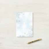 Snowflakes van feestdag post-it® notes (Op bureau)