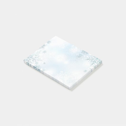 Snowflakes van feestdag post-it® notes (Schuin)