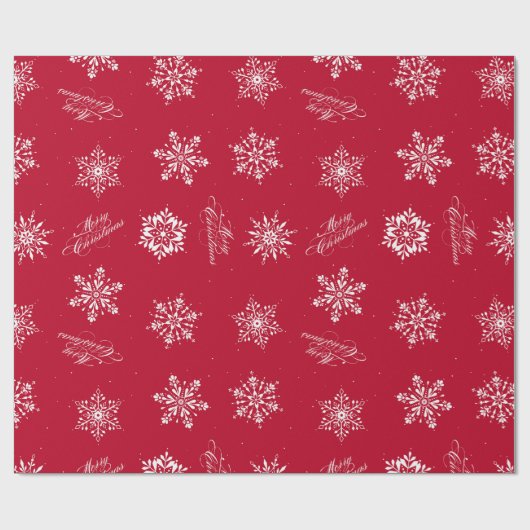 Snowflakes, van kerstavond cadeaupapier (Vlak)