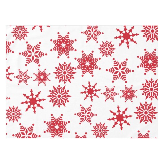 Snowflakes van kerstfeestjes tafelkleed (Voorkant (Horizontaal))