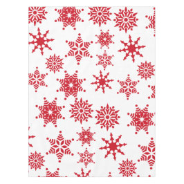 Snowflakes van kerstfeestjes tafelkleed