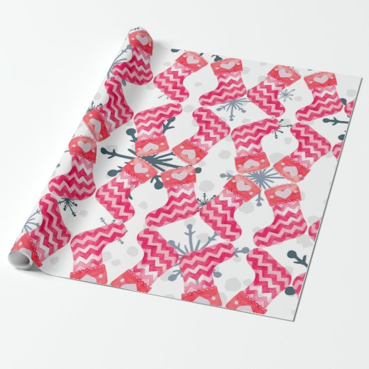 Snowflakes, van klauwhout cadeaupapier (Uitgerold)
