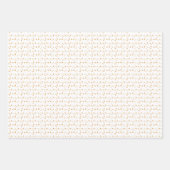 Snowflakes van witte en goudkerst inpakpapier vel (Voorkant 3)